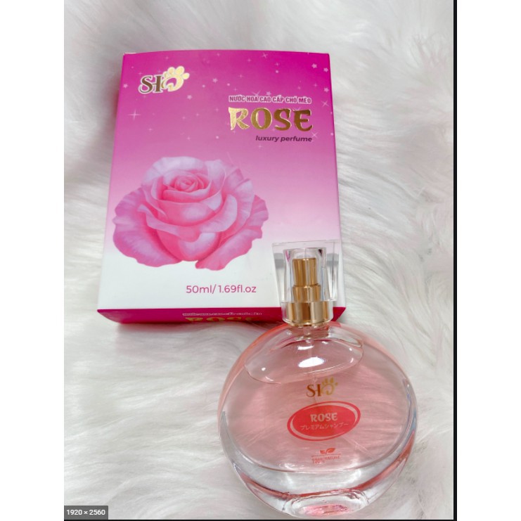 Nước Hoa Cao Cấp Cho Chó Mèo SH chai - 50ml( tạo hương thơm nhẹ nhàng, lưu giữ hương lâu)