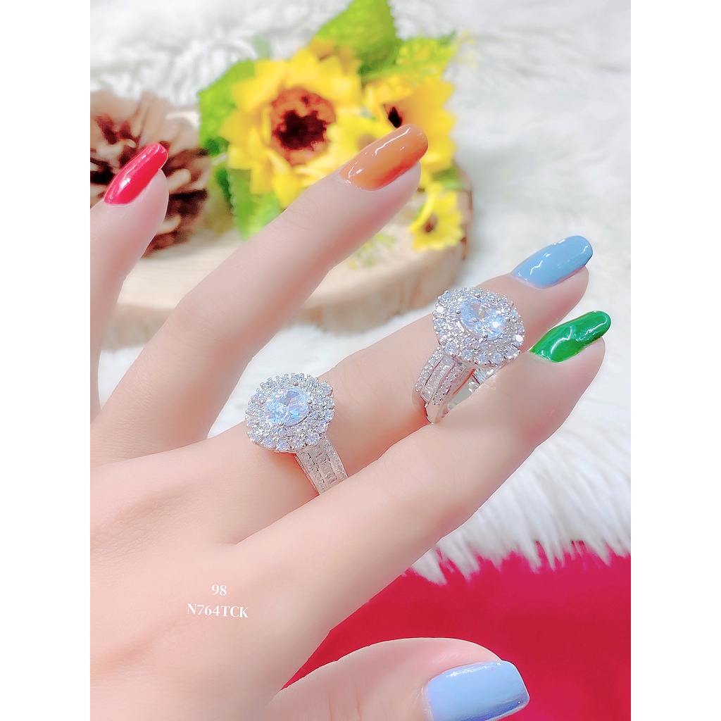 Nhẫn nữ UHA mạ vàng 18K đính đá CZ ( giá tốt nhất ) N764