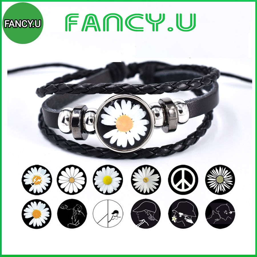 Vòng Tay Dây Da Dạ Quang Phát Sáng Nhiều Mẫu Độc Đáo - Vòng Tay GD GDragon Cho Nam Nữ UNISEX Cá Tính Cool Ngầu VT-20