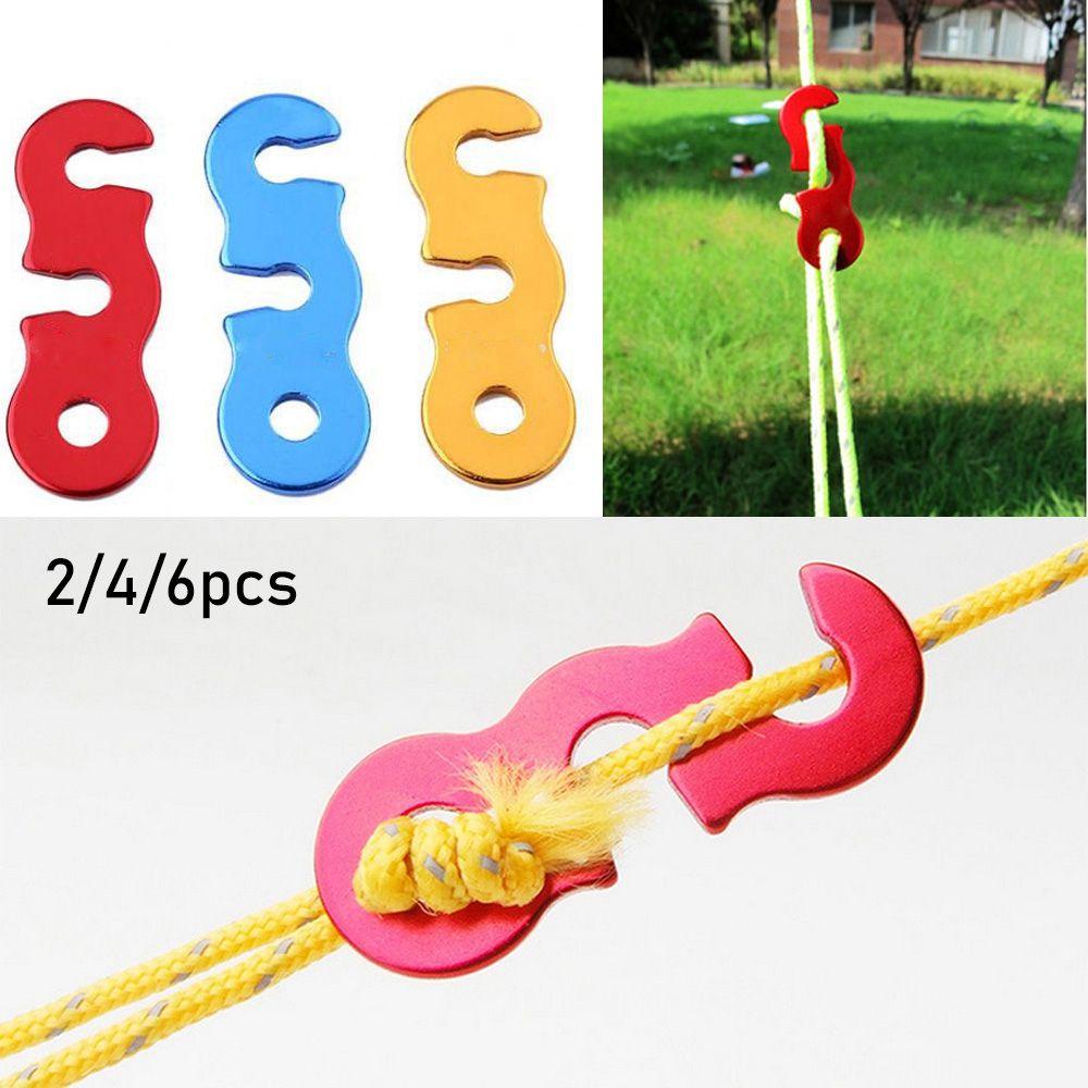 Set 2 / 4 / 6 Móc Khóa Dây Thừng Điều Chỉnh Được Dành Cho Hoạt Động Ngoài Trời