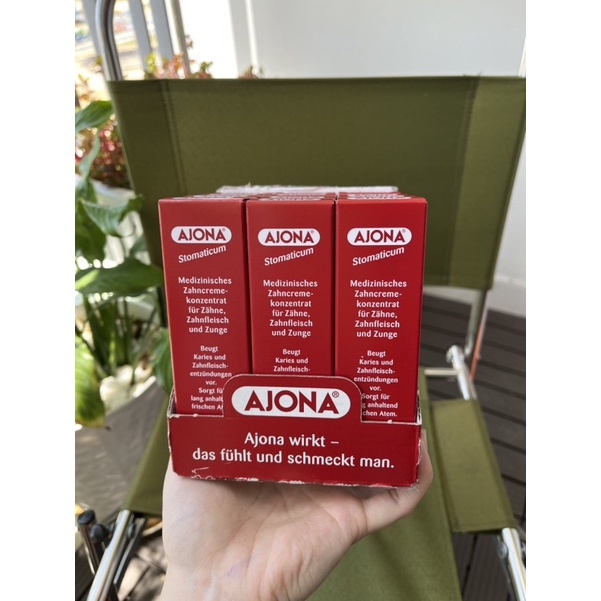 Kem Đánh Răng Ajona 25ml Làm Sạch Cao Răng, Ngừa Hôi Miệng Của Đức