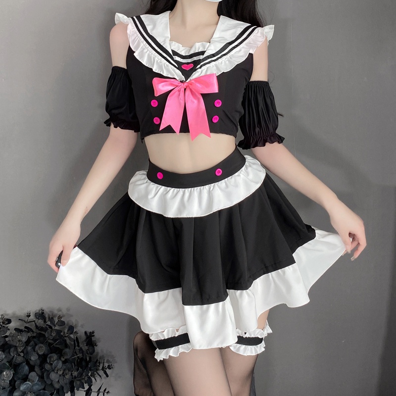 Bộ Đồ Lót Hóa Trang Cô Hầu Gái Kiểu Lolita Quyến Rũ