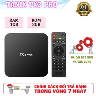 Android tivi box tx3 pro - chip lõi tứ s905 - ram 1gb - rom 8gb 5.0