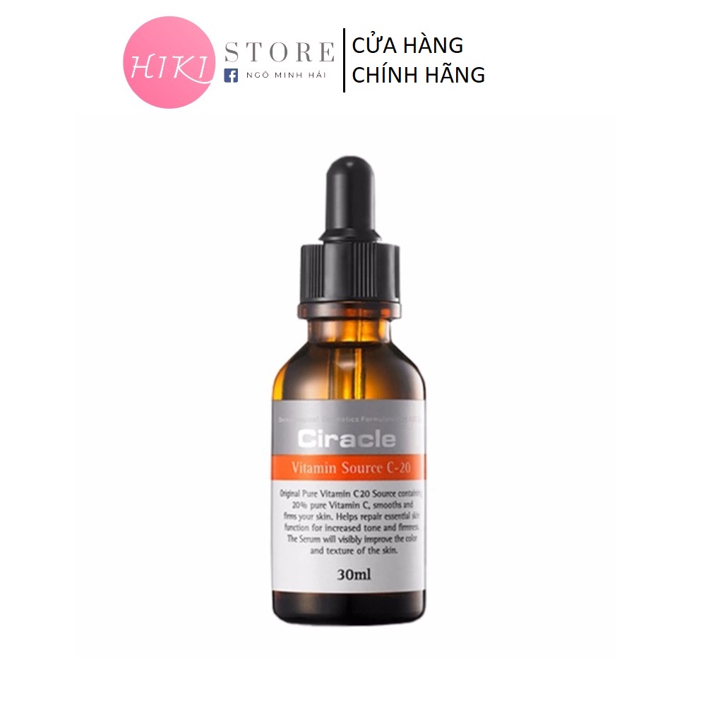 Tinh Chất Dưỡng Da Làm Trắng Sáng 🌼Giảm Thâm Da 🌼Chống Lão Hóa 🌼Serum Ciracle Vitamin Source C-20🌼30ML