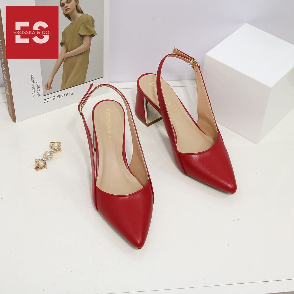 Carl & Ane - Giày cao gót thời trang mũi nhọn phối dây kiểu dáng basic cao 7cm màu bò - CL001 | BigBuy360 - bigbuy360.vn