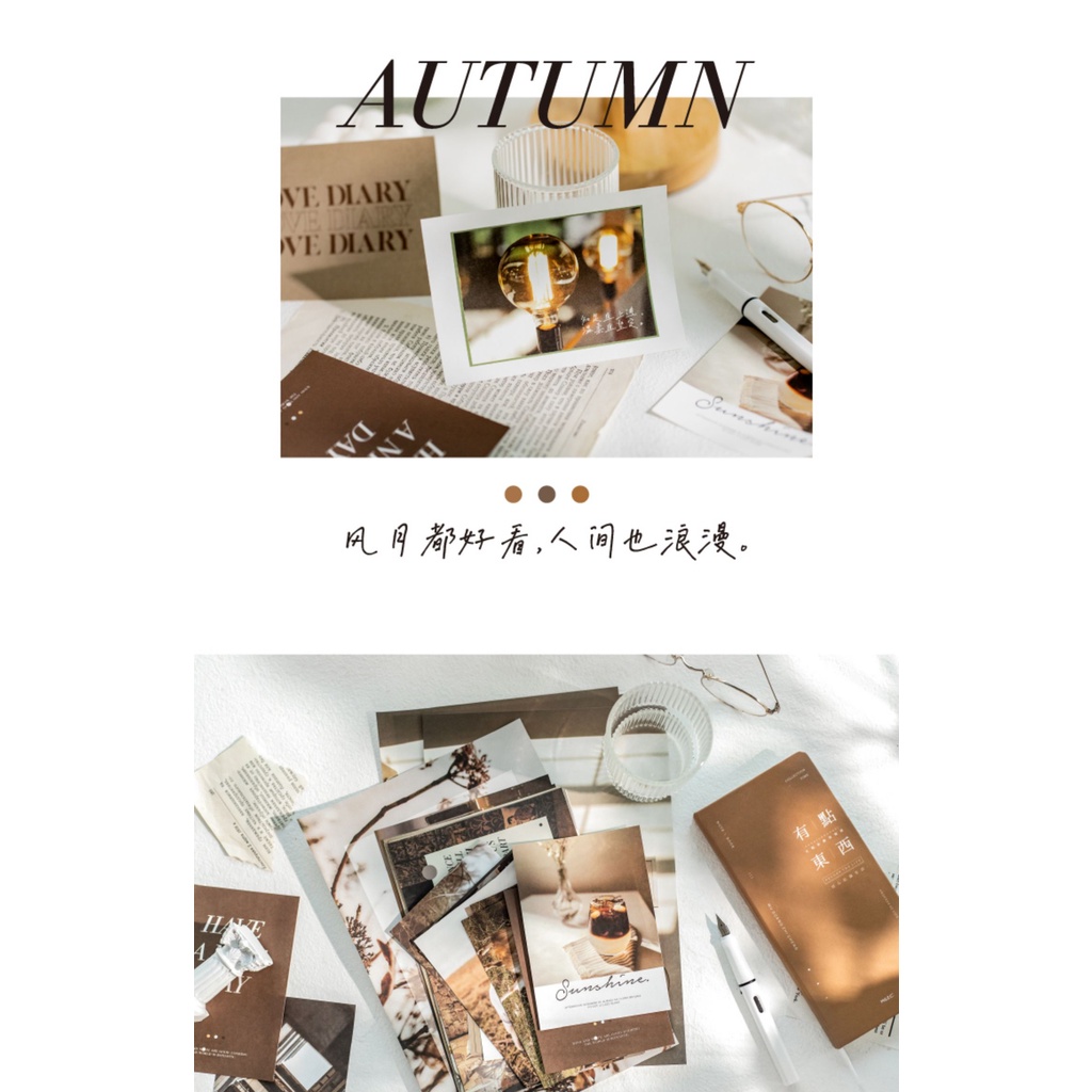 Poster dán tường THINGS room decor bàn học vintage aesthetic retro set postcard decal tranh giấy treo phòng ngủ hàn quốc