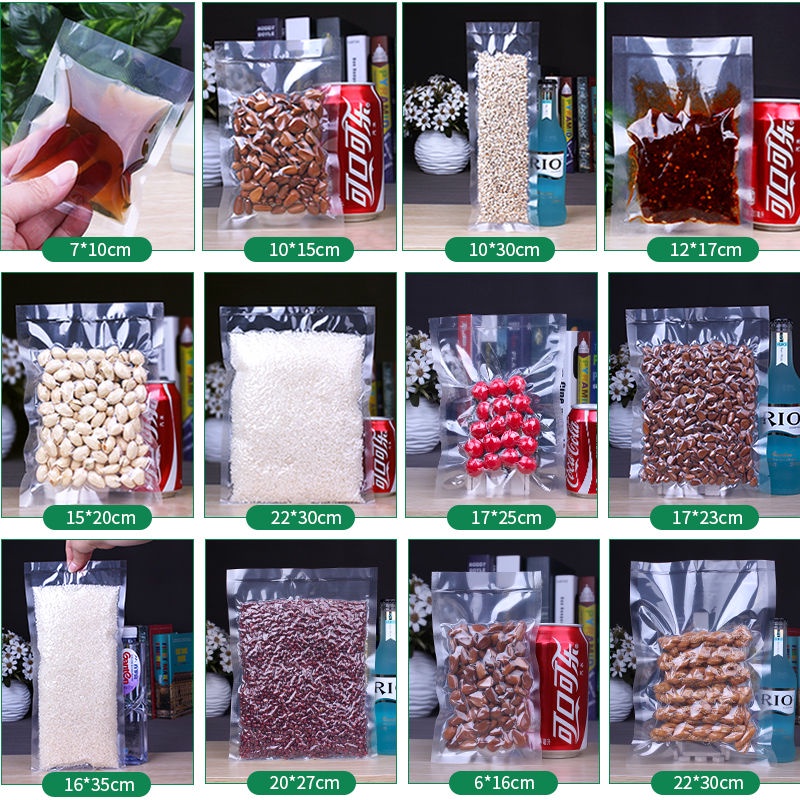 Set 10 Chiếc Túi Hút Chân Không Thực Phẩm Một Mặt Nhám Dùng  Tất Cả Các Loại Máy Hút