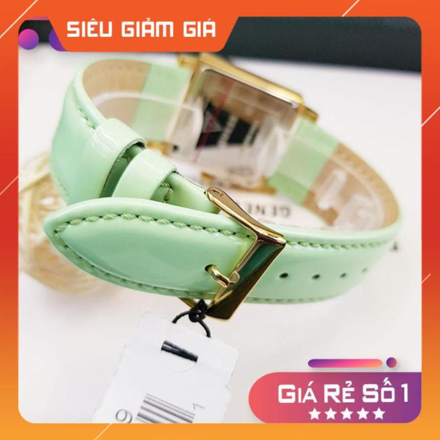 [New 2021] Đồng Hồ Nữ Guess W0829l9 dây da xanh , mặt vuông size 28mm Full Box ⚜️Hàng Authentic⚜️