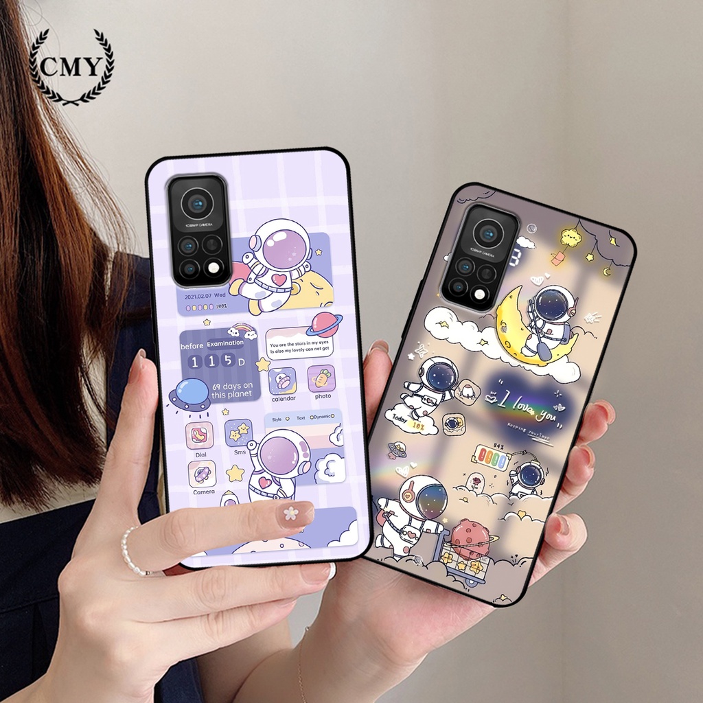 Ốp lưng Xiaomi Mi 10T Pro hình gấu, vũ trụ ngân hà chibi. ốp chống sốc bền đẹp