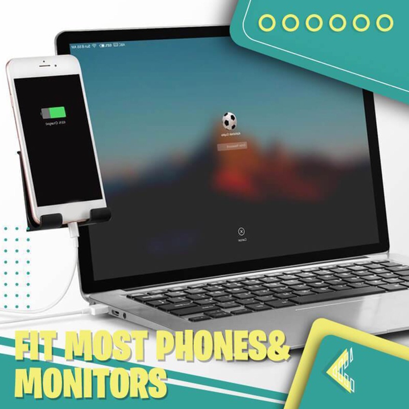 Giá Đỡ Điện Thoại / Máy Tính Bảng / Màn Hình Notebook Dạng Kẹp Tiện Dụng