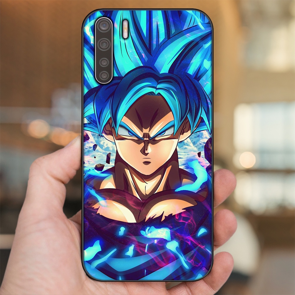 Ốp lưng Oppo A91, Reno 3 viền đen in hình Goku Dragon Ball