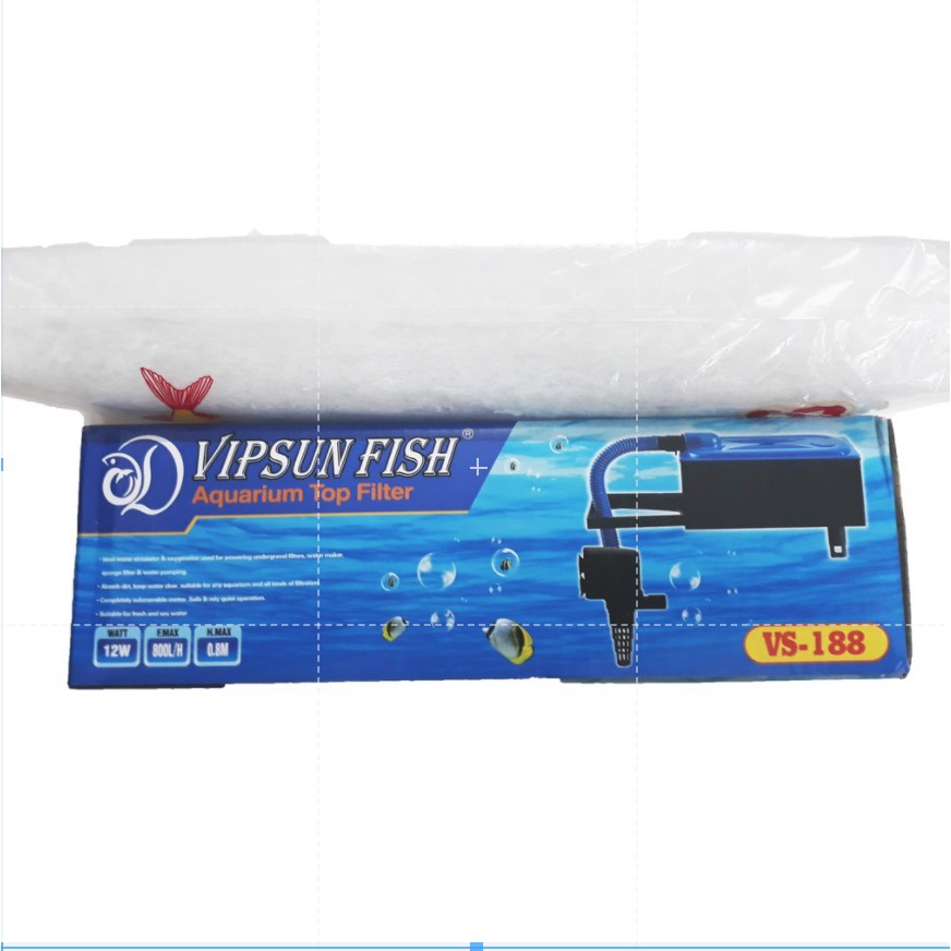 Máy Bơm Kèm Hộp Lọc Vipsun VS188 - Bộ Bơm Lọc Nước Hồ Cá