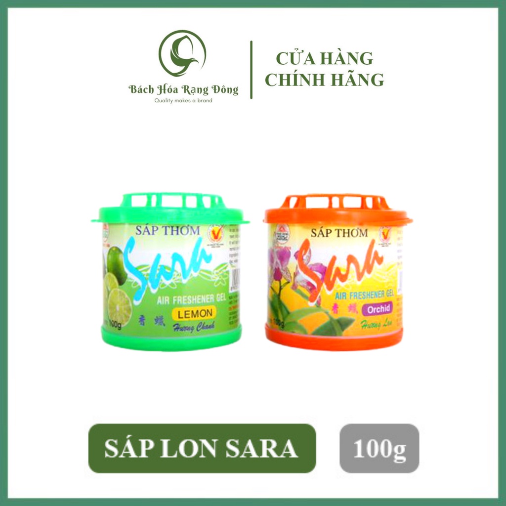 Sáp Thơm Phòng Cao Cấp Sara 100g Khử Mùi Phòng Ngủ, Ô Tô, Tủ Quần Áo, Toilet...