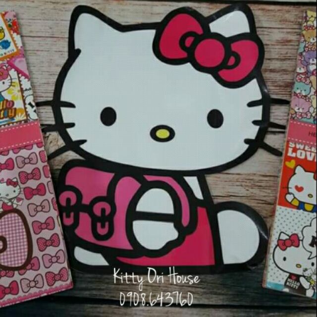 Decal Kitty ba lô lớn