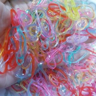 Sỉ 1kg thun cột tóc (màu/nhũ/trong/đen/sọc)