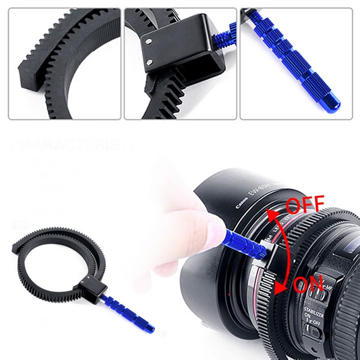 Vòng cao su lấy nét follow focus ống kính máy ảnh quay phim