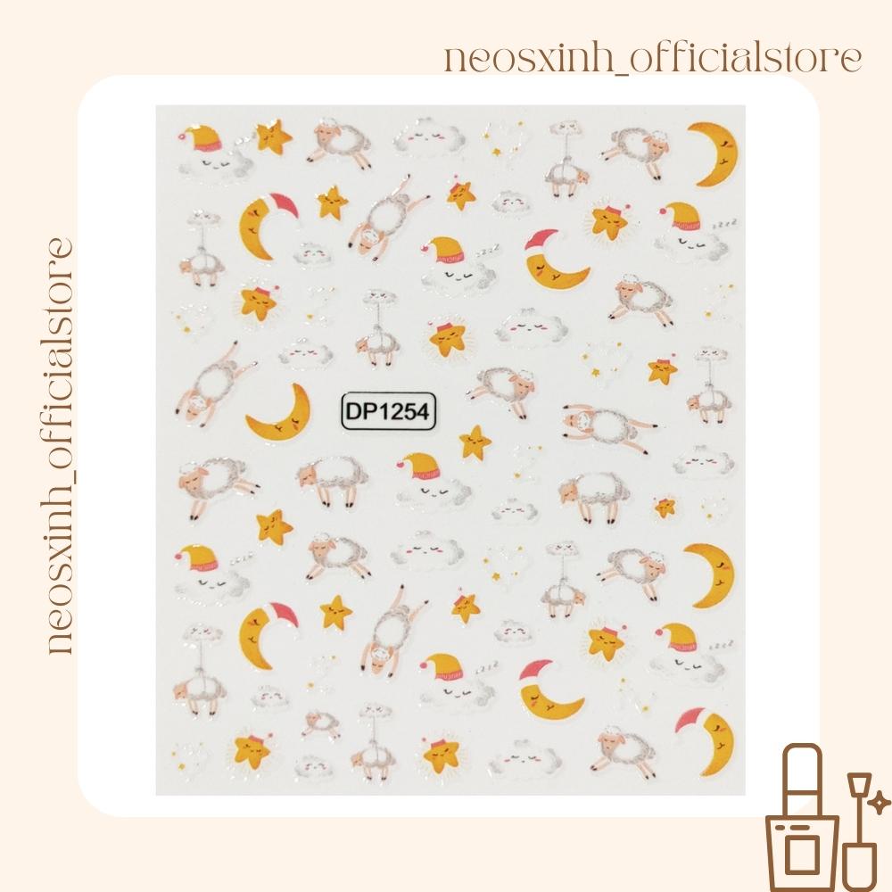 Sticker Dán Móng Tay Animals DP1245-1258 Cute Hot Trend - Hình Dán Móng - Neosxinh Nails