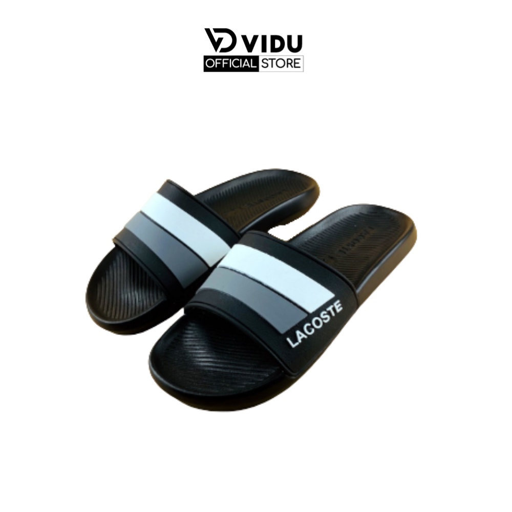 Dép nam thời trang LACOSTE ViDu 21120 hai màu  logo in viền cách điệu chống thấm nước, siêu nhẹ