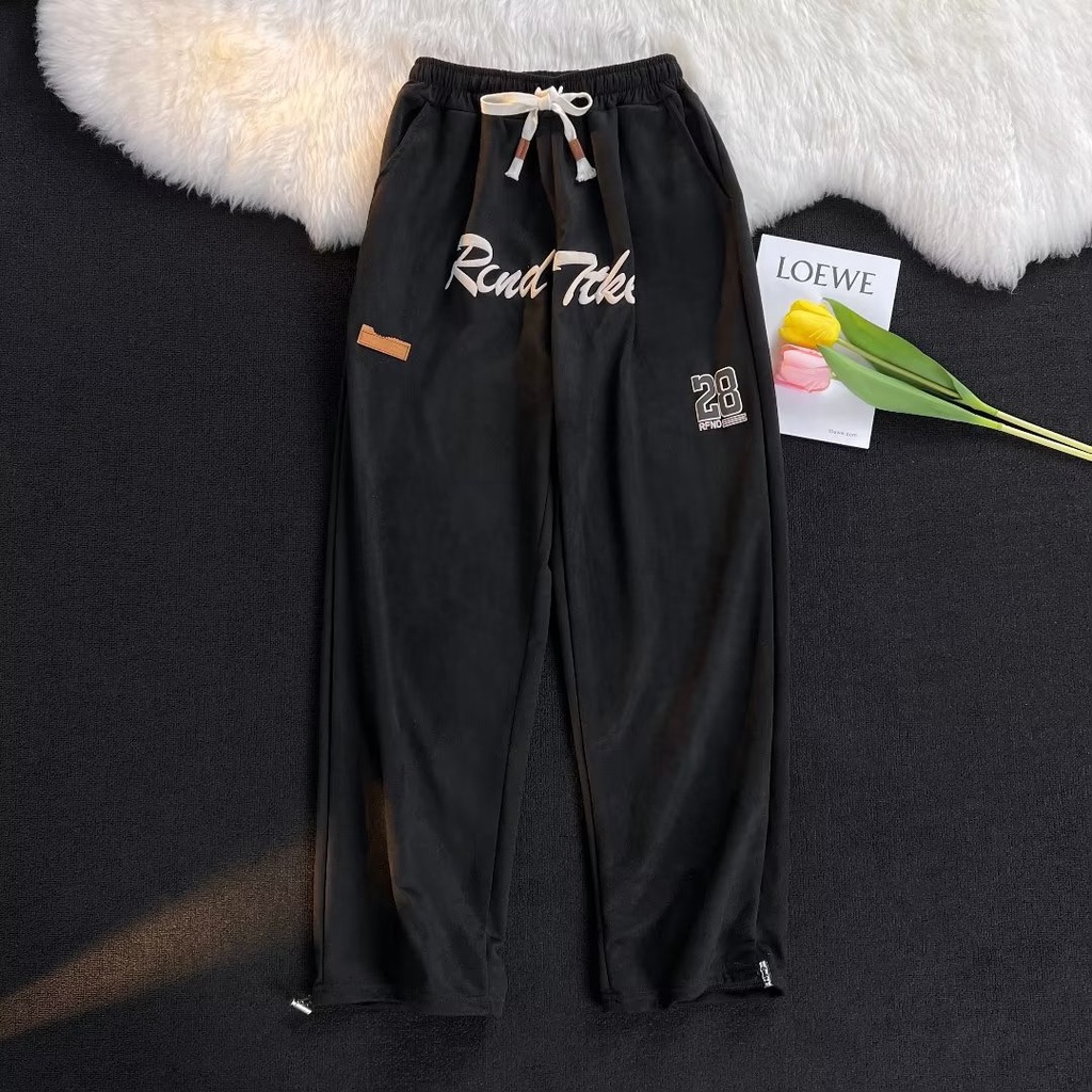 Quần ống rộng Phong Cách Hàn Quốc Thời Trang Cho Nam