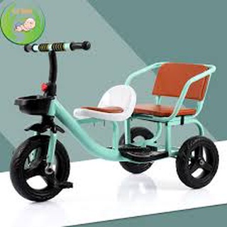 Xe Đạp Xích Lô Cho Bé 2 Chỗ Ngồi Phù Hợp Cho Trẻ Từ 1 Đến 5 Tuổi Siêu Dễ Thương [An Toàn Cho Bé]