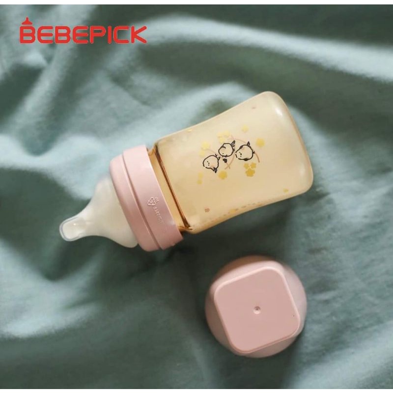 Bebepick - Bình Sữa Bird Phiên Bản Cổ Hồng - 150ML &amp; 250ML - Hàng Chuẩn