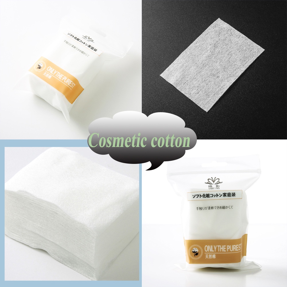 [Hàng mới về] 90 Miếng bông tẩy trang chất liệu cotton tự nhiên dùng một lần đa năng tiện dụng