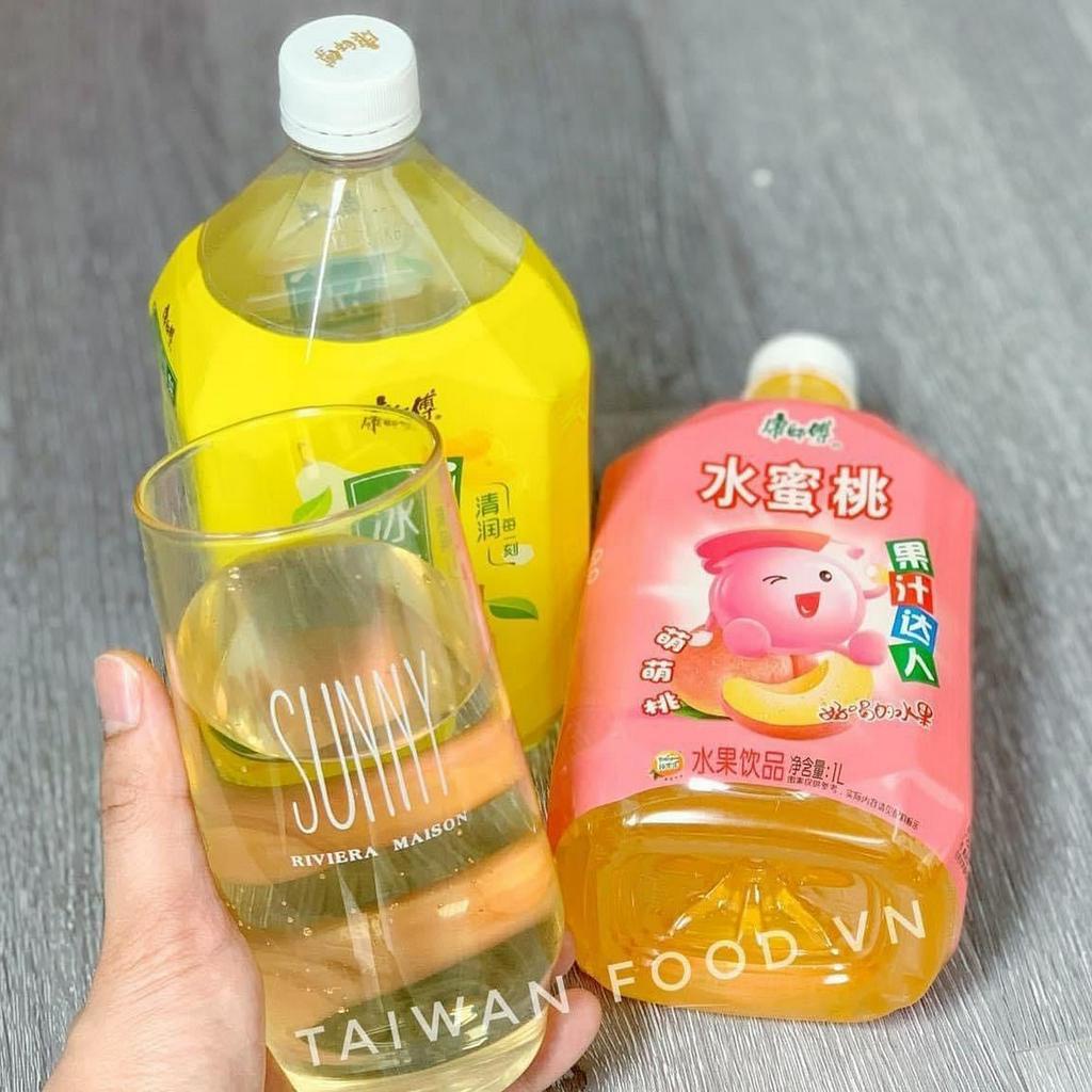 Nước Lê Đài Loan Trưng Đường Phèn, Nước Ép Lê , Đào, Nước Ép Hoa Quả Kangshifu Chai 1000ML