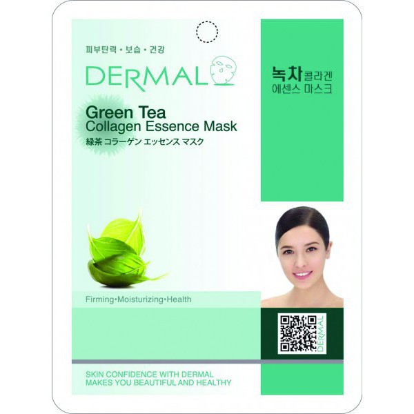 🌹Com bo 10 Mặt Nạ Dermal Collagen Gree Tea Chiết Xuất Trà xanh - 23g