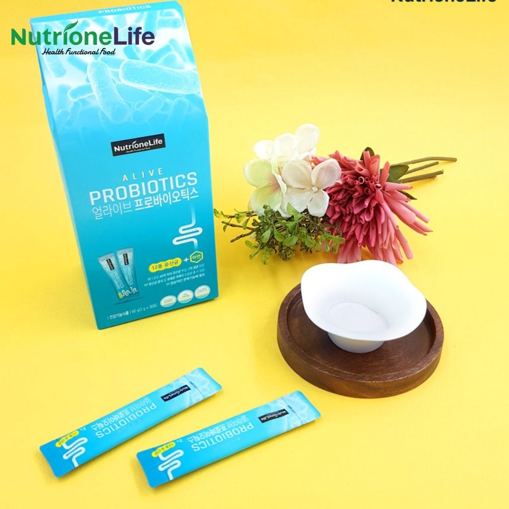 Men Vi Sinh NUTRIONELIFE - Bổ Sung Lợi Khuẩn, Probiotics và Kẽm, Bảo Vệ Hệ Tiêu Hoá, Cải Thiện Biếng Ăn 2gx30 Gói