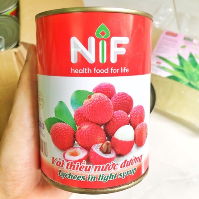 Vải thiều đóng hộp Nif 560gr