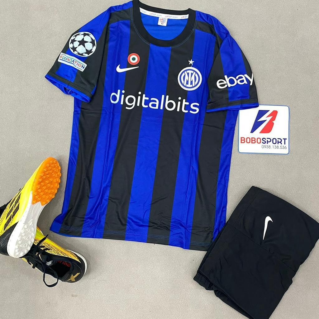 Bộ quần áo đá banh Inter xanh sân nhà 2023 FLG