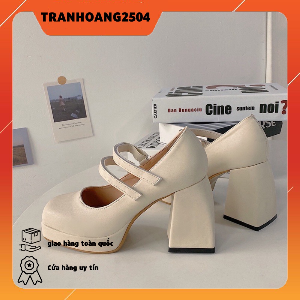[SẴN HÀNG - SHIP NGAY]Giày ĐẾ CAO 10CM LOLITA MŨI VUÔNG so hot phong cách Nhật Bản