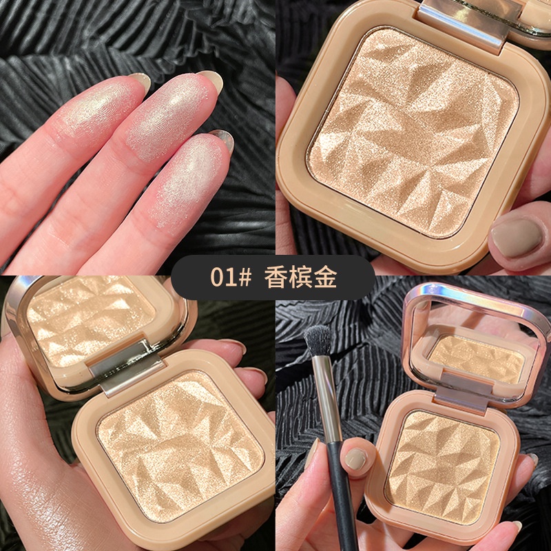 Bảng Phấn Bắt Sáng 4 Màu Lấp Lánh Dạng Nén