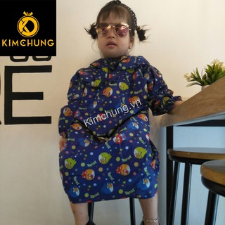Áo mưa trẻ em không xẻ tà vải dù cao cấp cho bé (Từ 2-12 tuổi) màu ngẫu nhiên, nhắn shop để chọn màu theo giới tính
