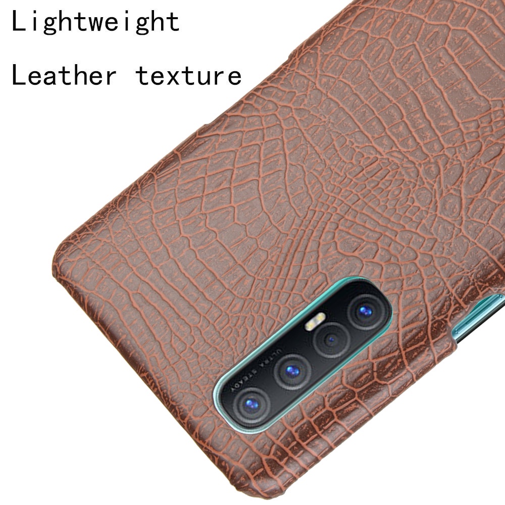 Ốp Điện Thoại PC Cứng Họa Tiết Da Cá Sấu Cho OPPO Reno5 Reno4 SE Reno3 Pro Lite F Z
