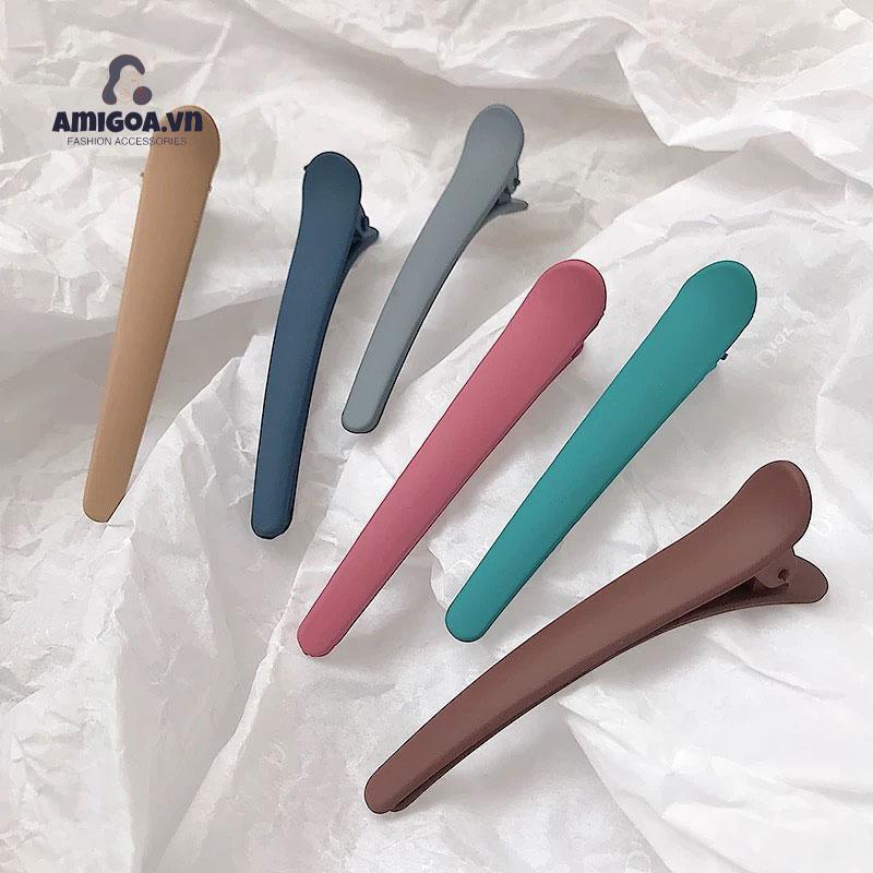 Kẹp Tóc Mái Màu Kẹo Dùng Trang Điểm Dành Cho Nữ