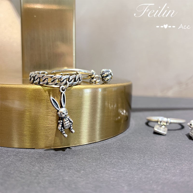Nhẫn Mạ Bạc 925 Hình Thỏ Xinh Xắn Phong Cách Hàn Quốc | BigBuy360 - bigbuy360.vn