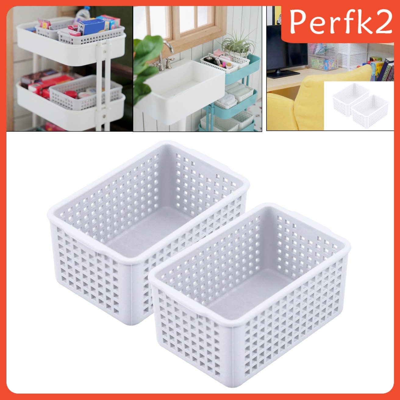 Set 2 Giỏ Mini Tỉ Lệ 1: 12 Trang Trí Nhà Búp Bê