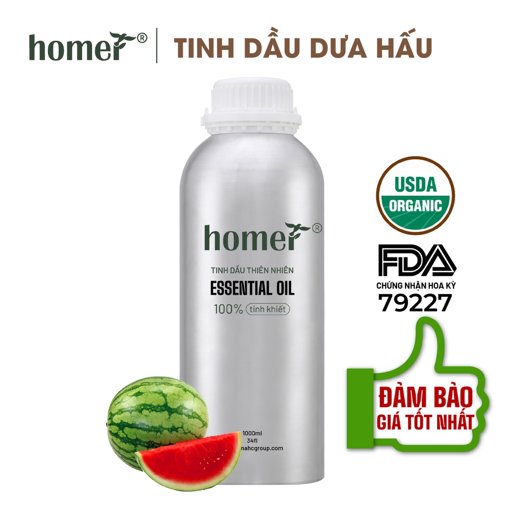 Tinh dầu Dưa Hấu Homer - Watermelon Essential Oil  - đạt chuẩn chất lượng kiểm định