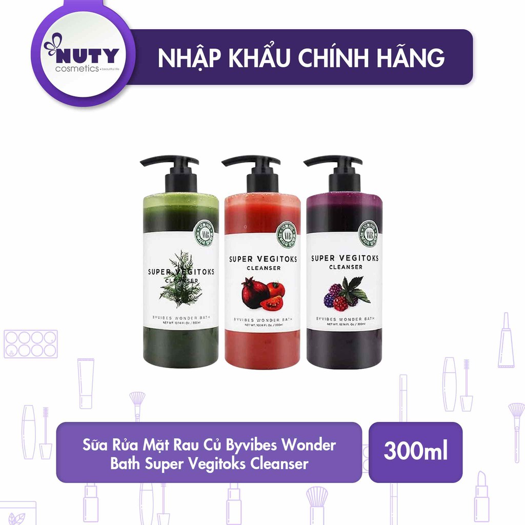 Sữa Rửa Mặt Rau Củ Byvibes Wonder Bath Super Vegitoks Cleanser (300ml) | BigBuy360 - bigbuy360.vn