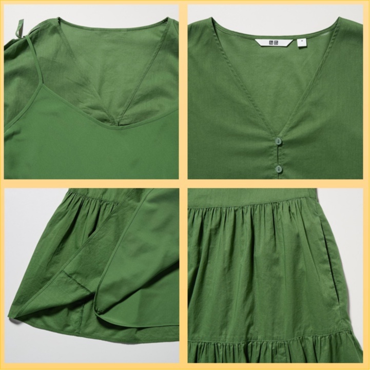 Váy xòe xếp tầng  _Cotton tiered mini dress  💘