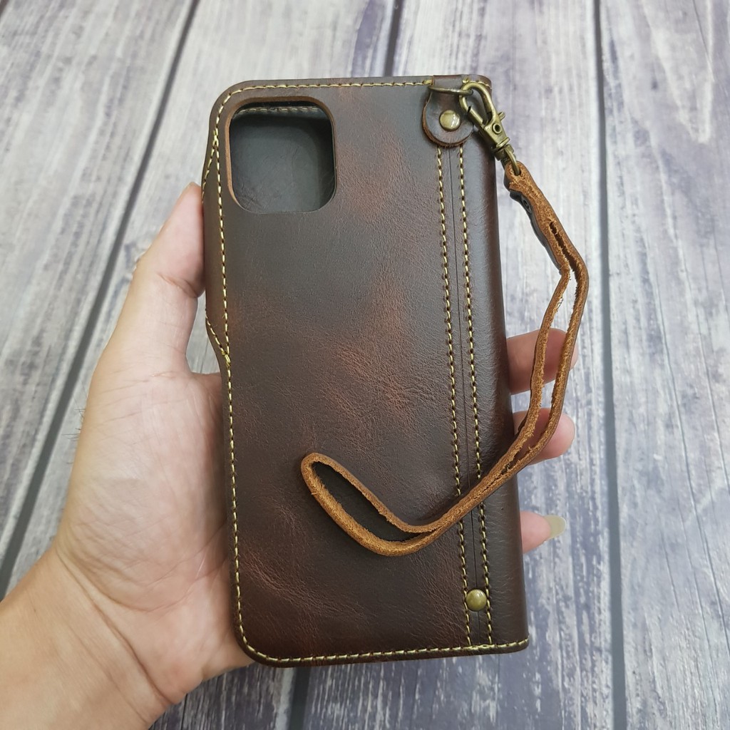 bao da da bò cao cấp iphone 11 (6.1 inch) | BigBuy360 - bigbuy360.vn