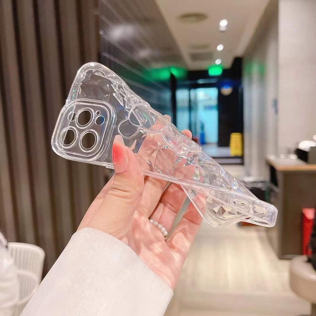 Ốp điện thoại trong suốt họa tiết gấu 3D thích hợp cho iphone 13 Pro Max i13 13pro 11 Pro Max i11 12Pro 12 Pro Max