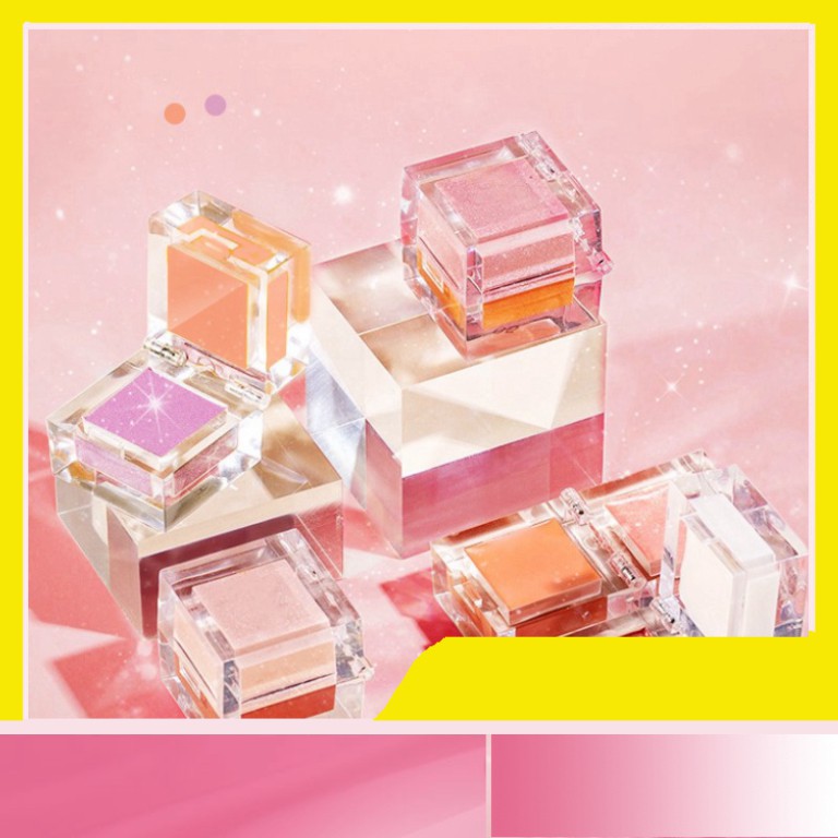 Phấn má hồng Magic Casa kiêm phấn bắt sáng hai màu tự nhiên lâu trôi HOT