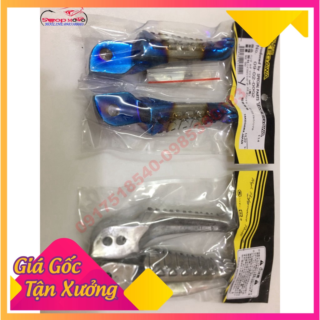 Gác Chân Kiểu Raider trusty cho honda và yamaha (Ảnh Sp thật)