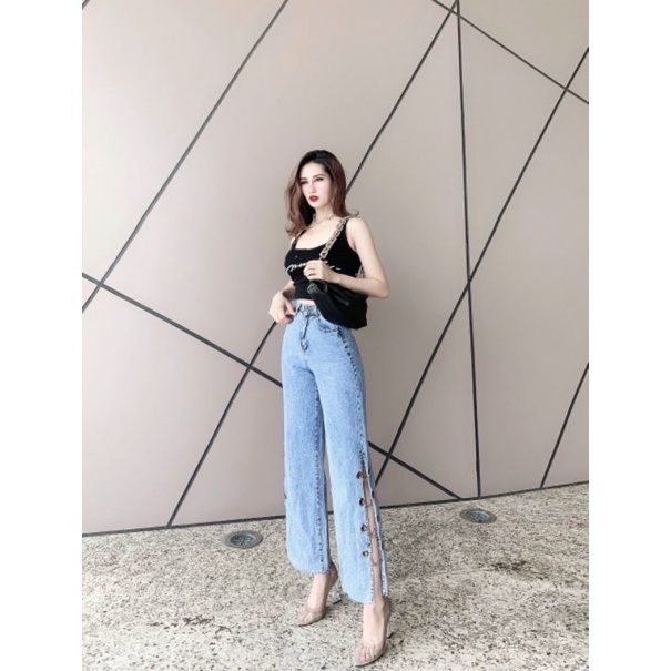 Quần suông xích siêu phẩm tôn dáng