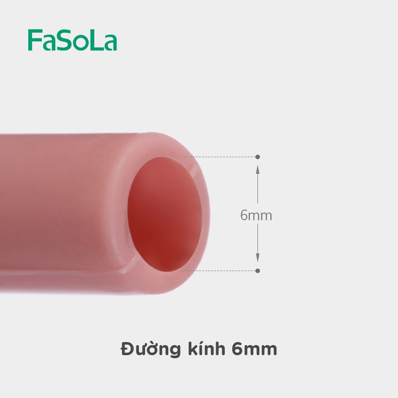 Bộ ống hút silicon tái sử dụng bảo vệ môi trường FASOLA FSLSH-164