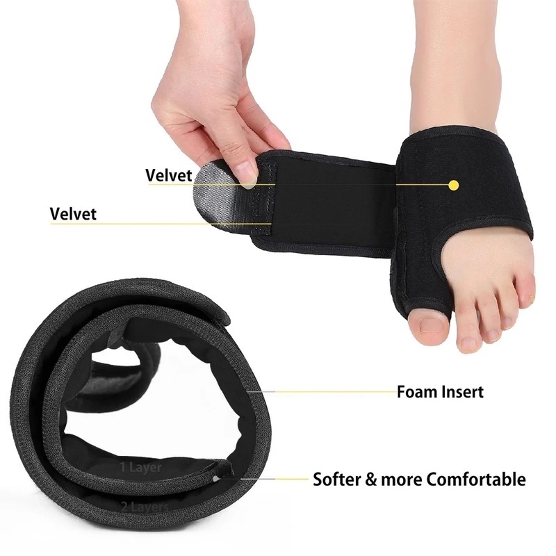 Set 2 Dụng Cụ Nẹp Chỉnh Hình Ngón Chân Mềm Mại Chăm Sóc Sức Khỏe