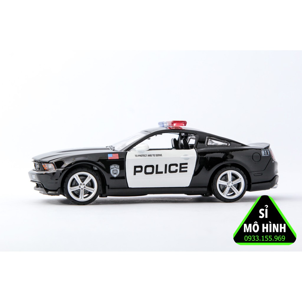 [ Sỉ Mô Hình ] Mô hình xe cảnh sát Mỹ Ford Mustang GT Police 1:32