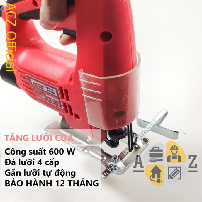 Cưa gỗ cầm tay ACZ PST65D tặng kèm lưỡi- BH 12 tháng